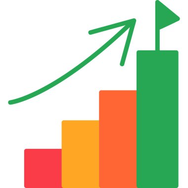 Büyüme. Web simgesi basit illüstrasyon