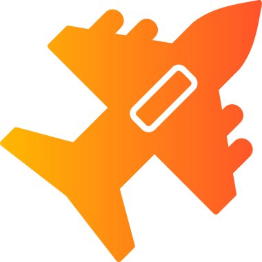 İlk yardım vektör simgesi. iki renkli düz sembol, turuncu ve sarı renkler, yuvarlak açılar, beyaz