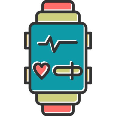 smartwatch simge vektör çizimi