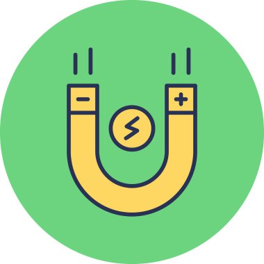 mıknatıs simgesi vektör çizimi 