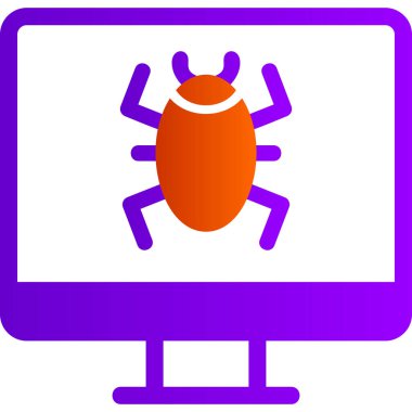 Computer Virus icon modern vector illustration