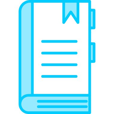 Kitap simgesi, modern tasarım illüstrasyonu