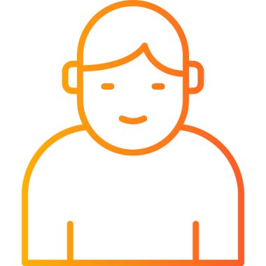 simple icon for web page, man head logo User 