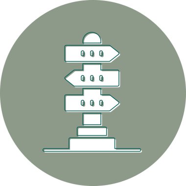 Yönlendirme web simgesi basit illüstrasyon