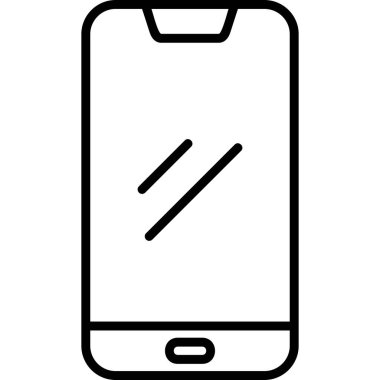 akıllı telefon simgesi vektör illüstrasyonu