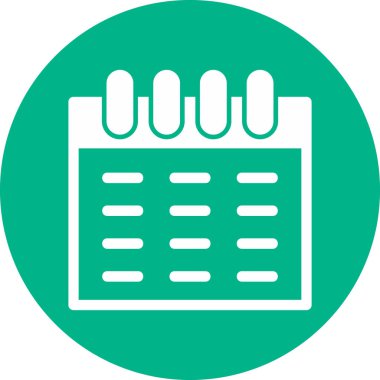 Takvim simgesi, vektör illüstrasyonu basit tasarım