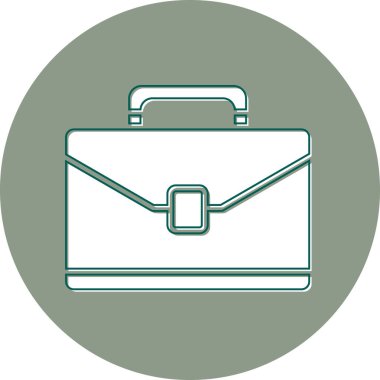 Çanta. Web simgesi basit illüstrasyon 