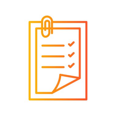 Belge simgesinin vektör illüstrasyonu