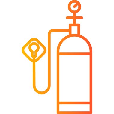 Kişisel ve ticari kullanım için Oksijen Tankı resimleme simgesi