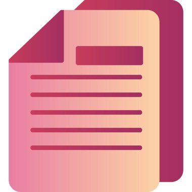 Belge simgesinin vektör illüstrasyonu