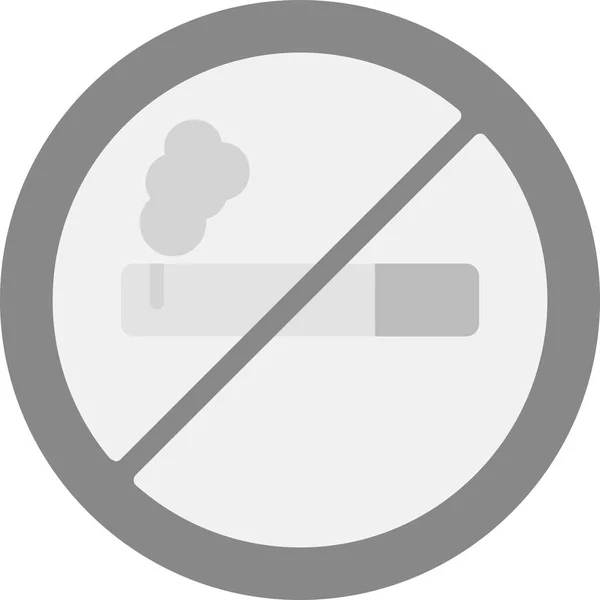 Rauchen Verboten Einfache Illustration — Stockvektor