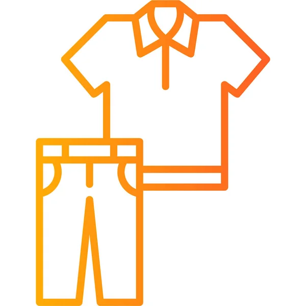 Camisa Icono Vector Ilustración — Vector de stock