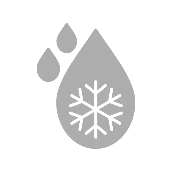 Schneeflocke Web Symbol Einfache Illustration — Stockvektor