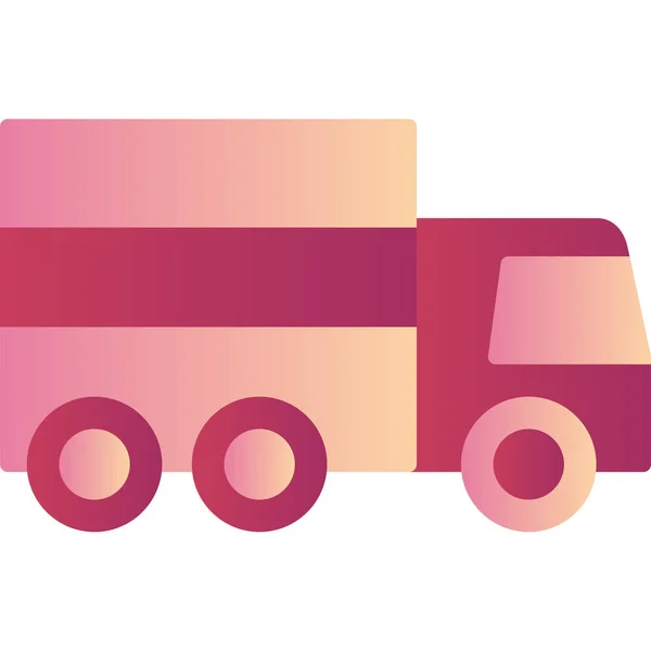 Lkw Abstrakte Icon Vektor Illustration — Stockvektor