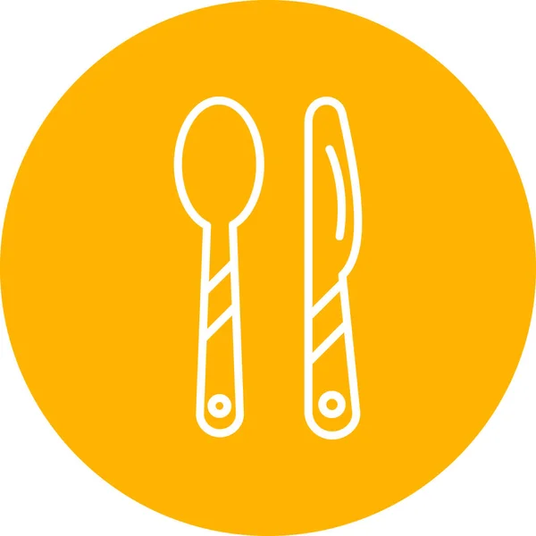Knife Icon Vector Illustration — Stock Vector