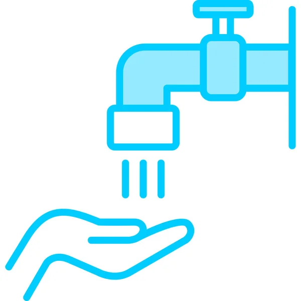 Water Tap Vector Illustration — Stock Vector