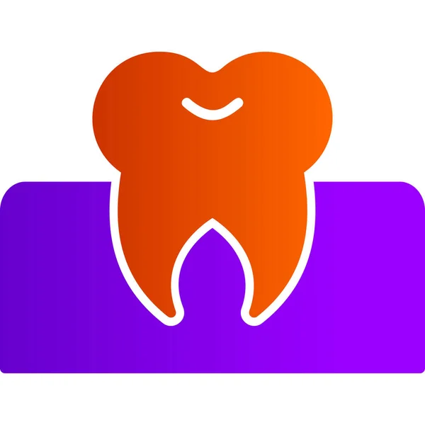 Illustration Vectorielle Molaire Dentaire — Image vectorielle