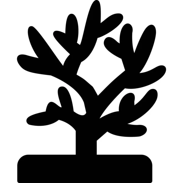 Árvore Ícone Web Ilustração Simples —  Vetores de Stock