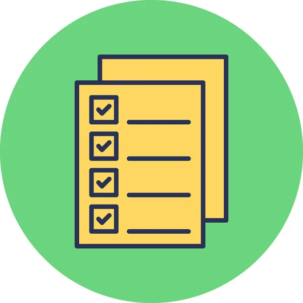 Checklist Icon Vector Illustration Simple Design — Stock Vector