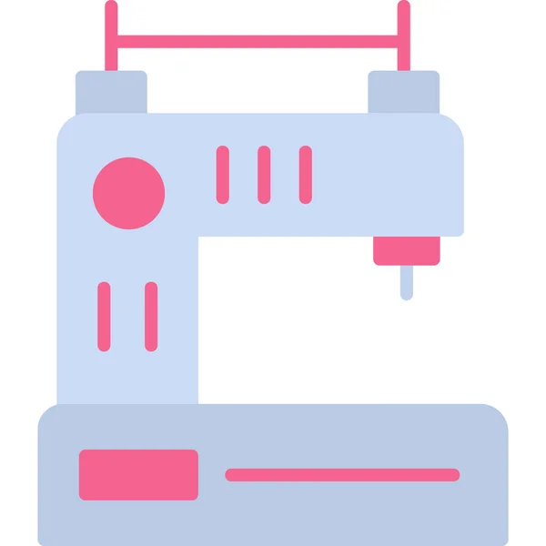 Vector Illustration Sewing Machine Icon —  Vetores de Stock