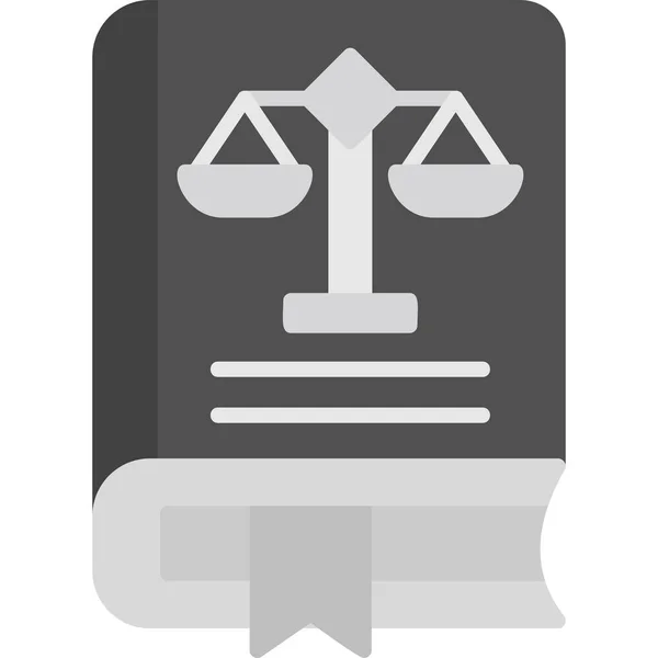 Law Book Icon Modern Design Illustration — Stock Vector