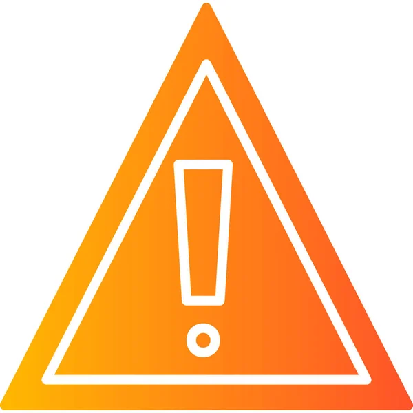 Warning Sign Icon Vector Illustration — Stock Vector