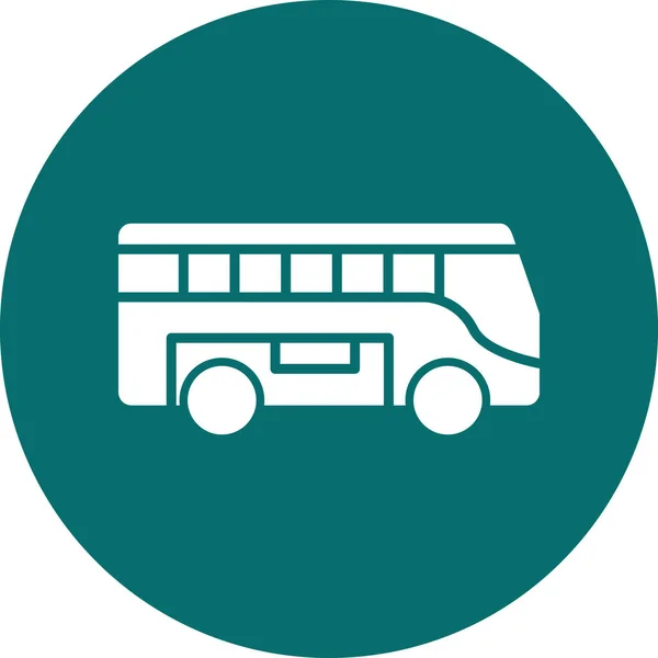 Icono Bus Vector Ilustración — Vector de stock