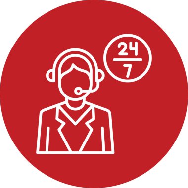 Müşteri servisi. Web simgesi