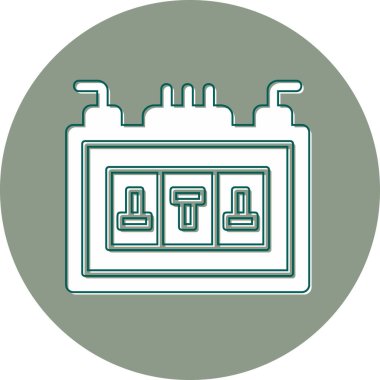 Sigorta Kutusu modern simgesi, vektör illüstrasyonu