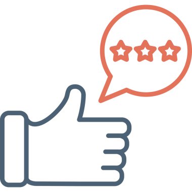 Modern simge, vektör illüstrasyonunu gözden geçir