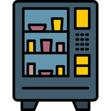 Satış makinesi. Web simgesi basit tasarım