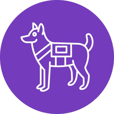 Köpek simgesinin vektör illüstrasyonu