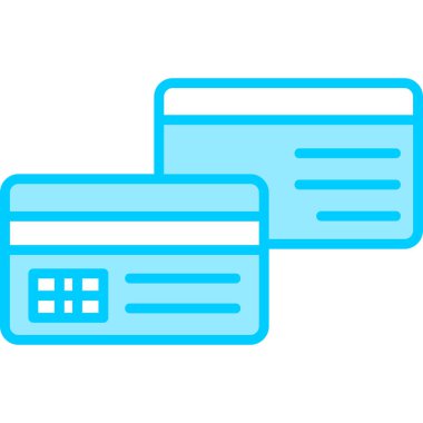 Kredi kartıyla. Web simgesi illüstrasyonu