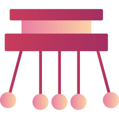 Sarkaç düz vektör simgesi