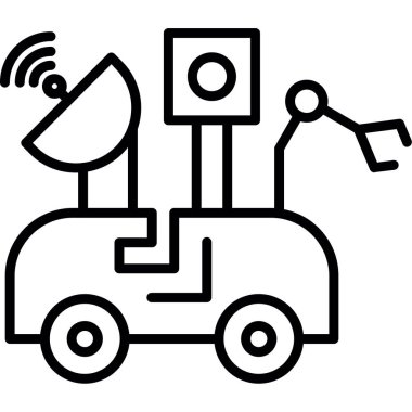 Astronomi. Web simgesi basit illüstrasyon