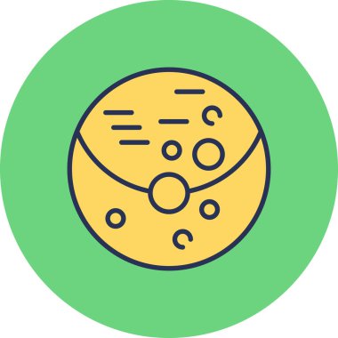 vector illustration of a planets, icon