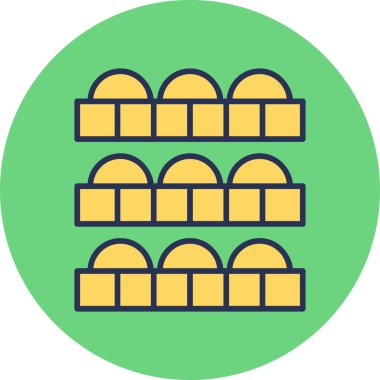 Çiftlik simgesinin vektör illüstrasyonu