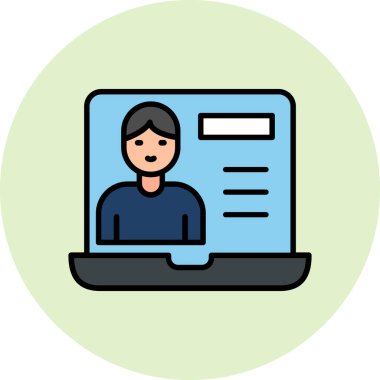 çevrimiçi eğitim vektörü simgesi modern basit tasarım