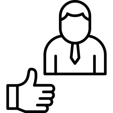 başparmak yukarı simgesi, vektör illüstrasyonu