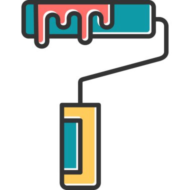 boya silindiri vektör illüstrasyonu