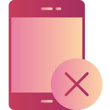 Cep telefonu. Web simgesi basit tasarım