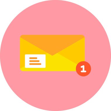 ileti ikonu vektör illüstrasyonu