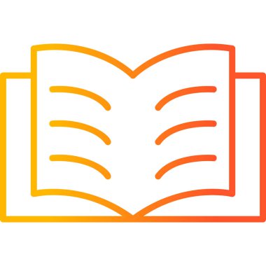 Kitap. Web simgesi basit illüstrasyon