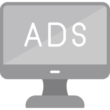 Reklam web simgesi basit illüstrasyon