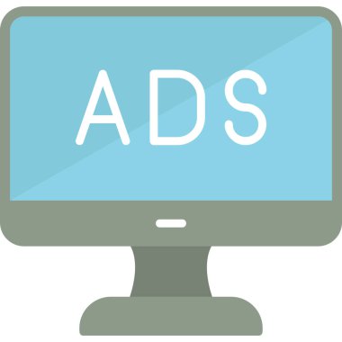 Reklam web simgesi basit illüstrasyon