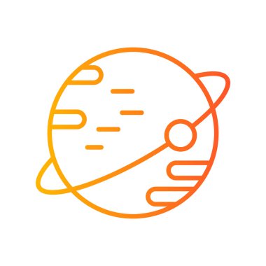 Astronomi. Web simgesi basit illüstrasyon