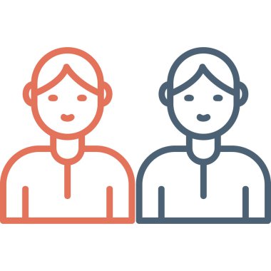 Abstract vector illustration of team work