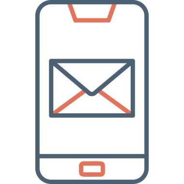 ileti ikonu vektör illüstrasyonu