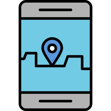 akıllı telefon simgesi vektör illüstrasyonu