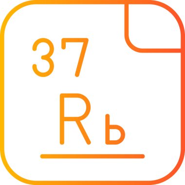 37 Rubidium, periyodik tablo Mendeleev